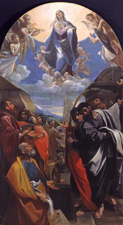 Jomfruens himmelfart, ca. 1586-1587 af Lodovico Carracci