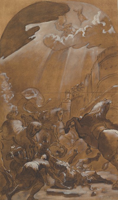 Sankt Pauls omvendelse, ca. 1587-89. af Lodovico Carracci