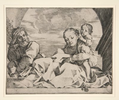 Den hellige familie af Lodovico Carracci