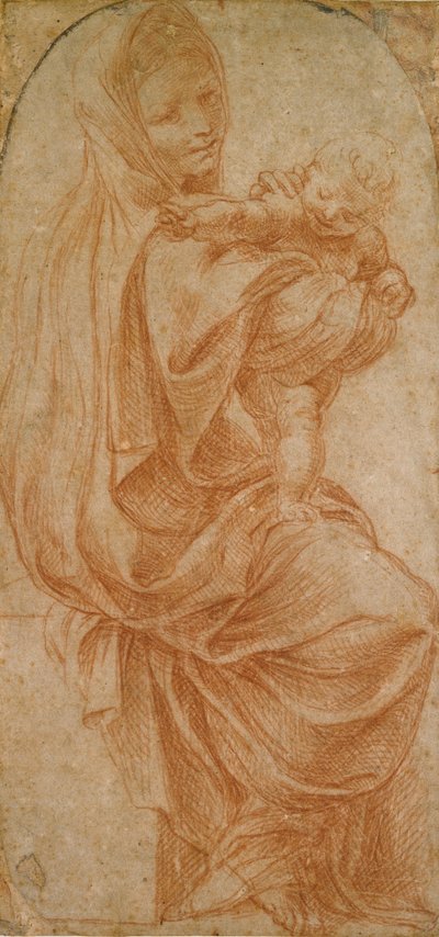Jomfruen og barnet, 1575-1619 af Lodovico Carracci