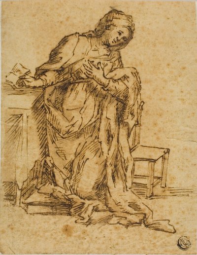 Jomfru meddelt af Lodovico Carracci