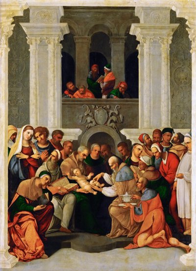 Renaissance: The Circumcision of Christ - Die Beschneidung Christi af Mazzolino, Ludovico (1480-1528) af Lodovico Mazzolino