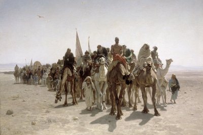 Pilgrimme på vej til Mekka af Léon Belly