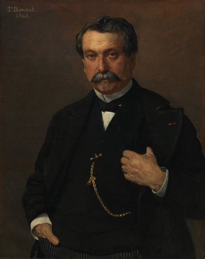 Portræt af en mand, 1868. af Léon Bonnat