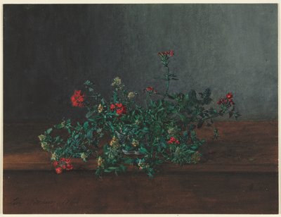 Stilleben med vilde blomster af Léon Bonvin
