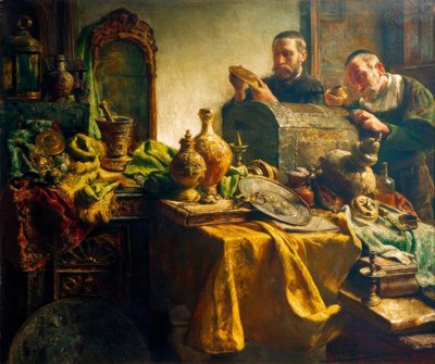 Besøg hos kunsthandleren af Léon Brunin de Meutter