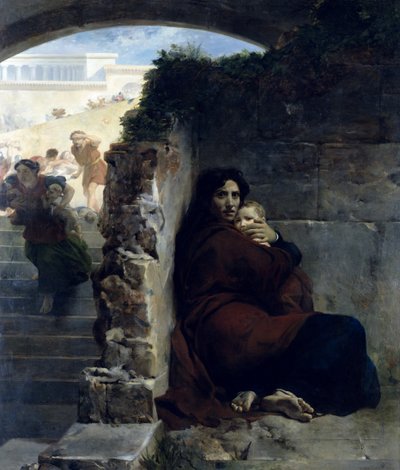 Scene for massakren på de uskyldige af Léon Cogniet