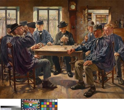 Søndag morgen, før messen af Léon Frédéric