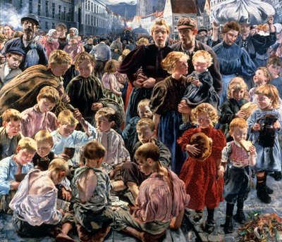Arbejderens tidsalder, 1896 af Léon Frédéric