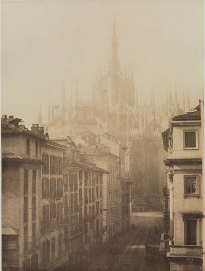 Katedral fra Corso Francesco, Milano af Léon Gérard