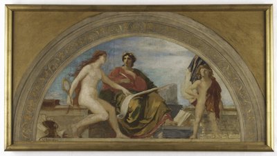 Skitse til Salon des Lettres, Hôtel de Ville, Paris: L