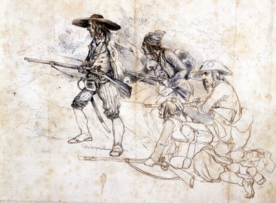 Chouan-soldater - tegning af Léonce Pepetit, B.M. de Dinan af Léonce Justin Alexandre Petit