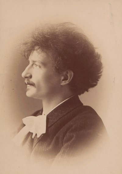 Portræt af komponisten Ignacy Jan Paderewski 1860-1941, 1890. af London . Photo studio Elliott and