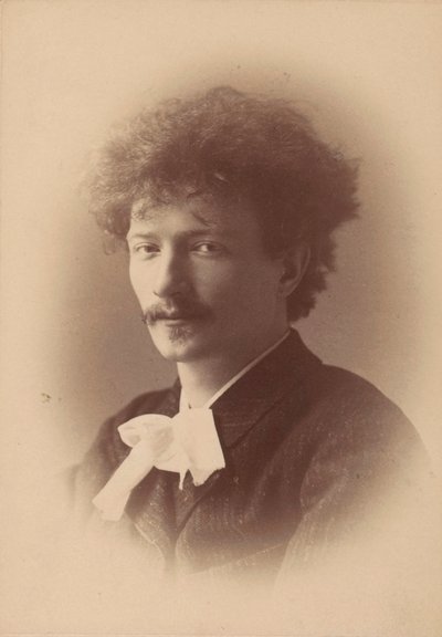 Portræt af komponisten Ignacy Jan Paderewski 1860-1941, 1890. af London . Photo studio Elliott and