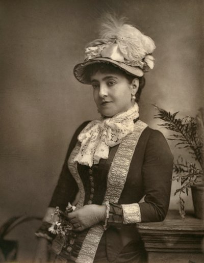 Adelina Patti, italiensk operadiva, 1882. af London Stereoscopic and Photographic Co