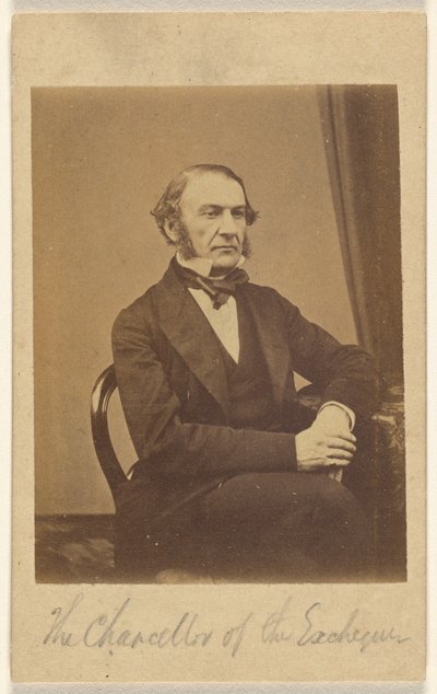 [William Ewart Gladstone, finansminister]. af London Stereoscopic and Photographic Company