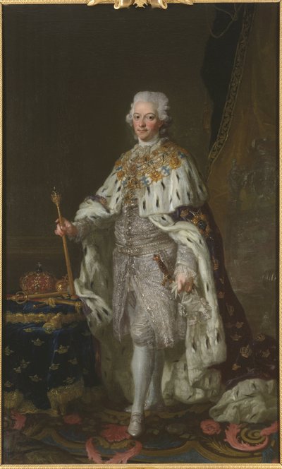 Gustav III af Sverige - Portræt af kong Gustav III af Sverige af Lorens the Younger Pasch