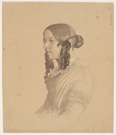 Dameportræt (Helene v. Germadt) af Lorenz Frølich