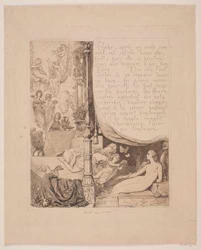 Illustration nr. 5 til "Amor og Psyke" af Lorenz Frølich