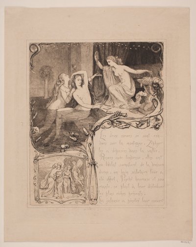 Illustration nr. 7 til "Amor og Psyke" af Lorenz Frølich