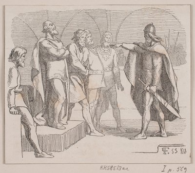 Illustration til "Mellemriget og opløsningstilstanden" af Lorenz Frølich