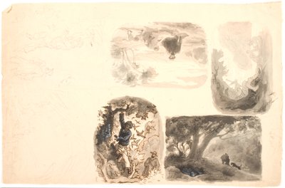 Illustrationsudkast af Lorenz Frølich