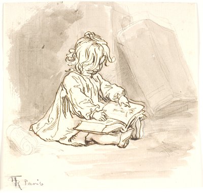 Lili læser af Lorenz Frølich