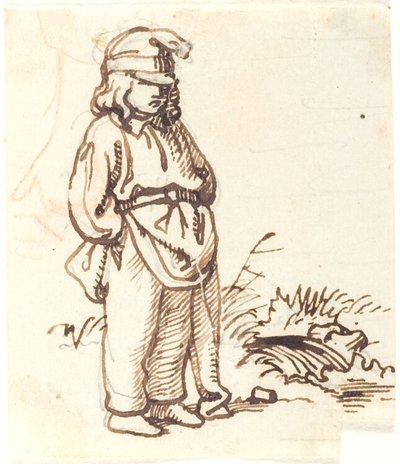 Stående dreng af Lorenz Frølich