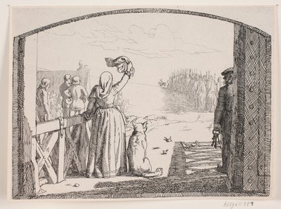Illustration til Adam Oehlenschlägers digt "De to kirketårne" af Lorenz Frølich