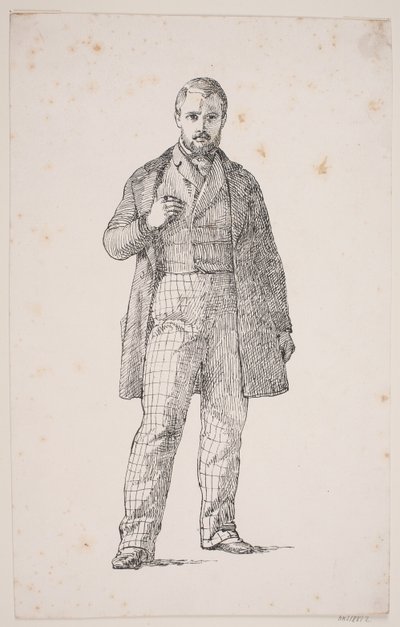 Selvportræt af L. Frølich af Lorenz Frølich