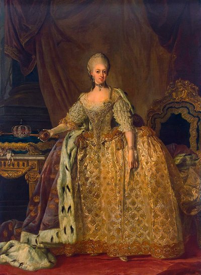 Portræt af Sophia Magdalen af ​​Brandenburg-Kulmbach
