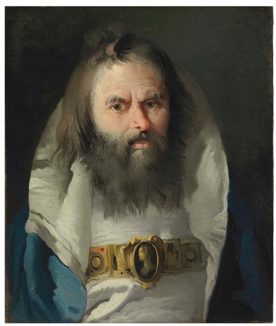 Portræt af en mand af Lorenzo Baldissera Tiepolo