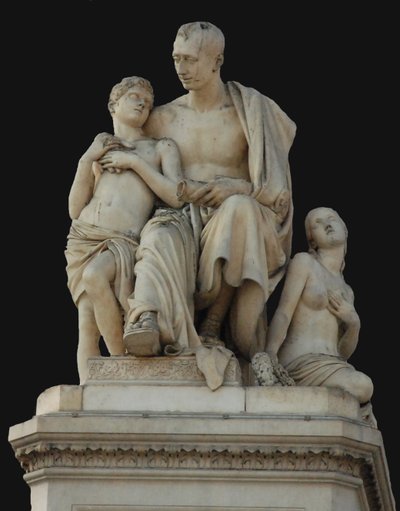 Monument til grev Nikolai Nikitich Demidov på Piazza Demidoff i Firenze, 1830-1850 af Lorenzo Bartolini