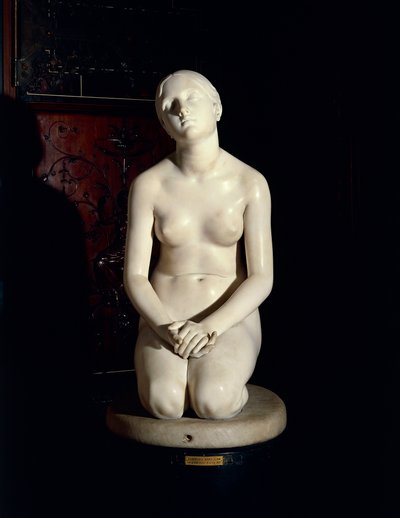 Tillid til Gud, af Lorenzo Bartolini (1777-1850), marmorstatue af Lorenzo Bartolini