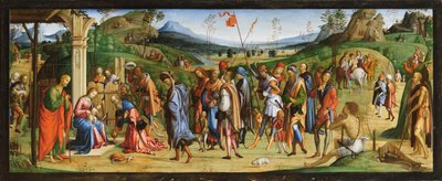 Tilbedelse af Magi af Lorenzo Costa