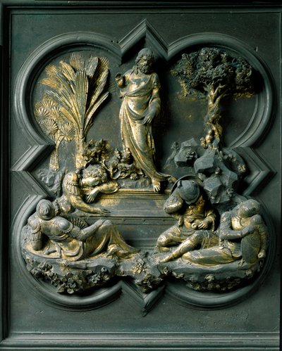 Kristi opstandelse, nittende panel af norddørene til dåbskapellet i San Giovanni af Lorenzo Ghiberti
