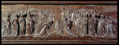 The Shrine of St. Zenobius, detalje af relieffet, ca. 1432-42 bronzedetalje af 97641 af Lorenzo Ghiberti
