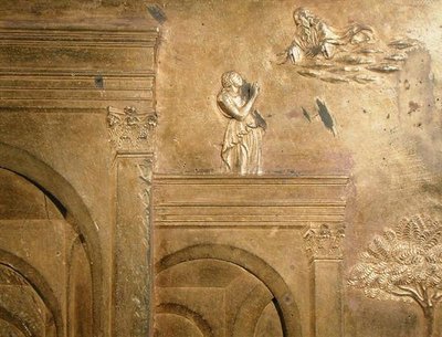 Historien om Jakob og Esau, detalje fra det originale panel fra østdørene i døbefonten af Lorenzo Ghiberti