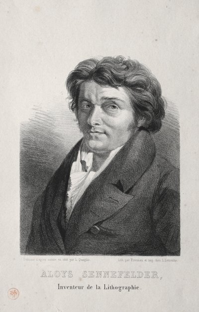 Aloys Senefelder. af Lorenzo II Quaglio