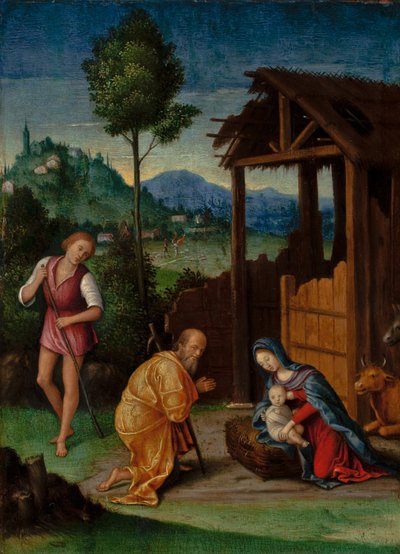 Hyrdernes tilbedelse af Lorenzo Leonbruno