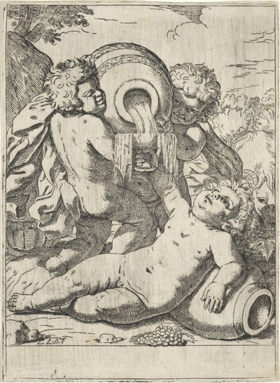 Bacchanal af tre børn af Lorenzo Loli