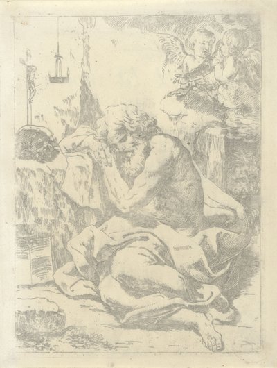 Sankt Jerome af Lorenzo Loli