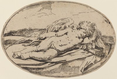 Sovende Amor af Lorenzo Loli after Guido Reni