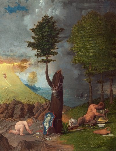 Allegori om dyd og last. 1505 af Lorenzo Lotto