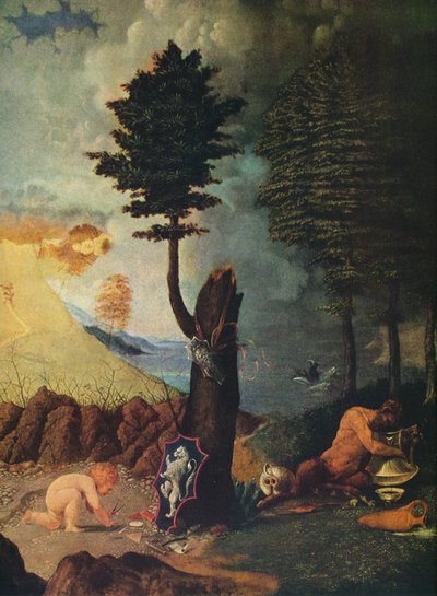 Allegori om dyd og last, 1505 af Lorenzo Lotto