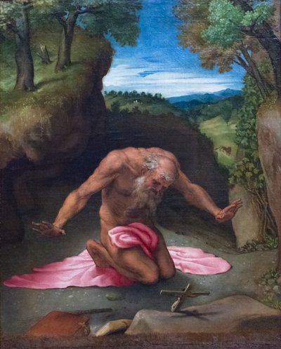 Den angrende helgen Jerome af Lorenzo Lotto