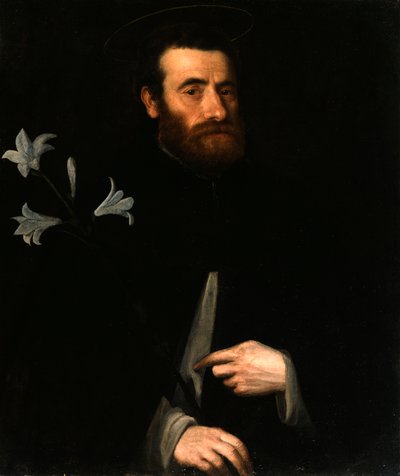 Portræt af Fra Lorenzo da Bergamo af Lorenzo Lotto