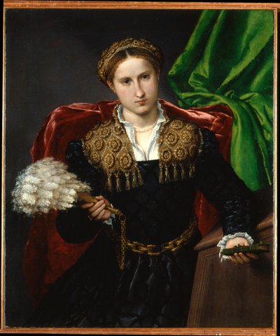 Portræt af Laura da Pola af Lorenzo Lotto