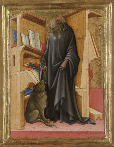 Sankt Hieronymus i hans Studie Sankt Hieronymus i sit arbejdsværelse af Lorenzo Monaco