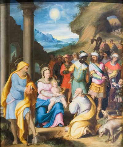 Tilbedelsen af Magi af Lorenzo Sabbatini